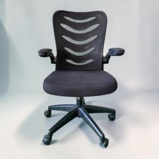 Second Hand Black Mesh Ergonomic Task Chair - Front