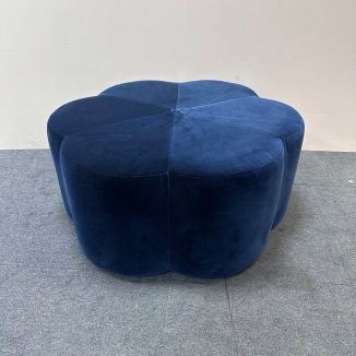 Used Melimeli Flora Pouffe - Deep Blue