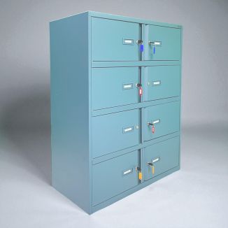 Used Bisley Blue 8 Door Storage Locker