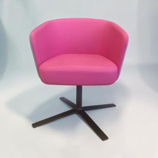 Second Hand Pink Fabric Tub Chair