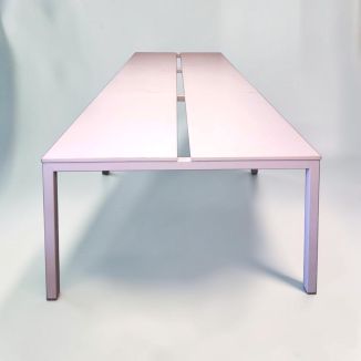 Used 6 Person White Bench Desk