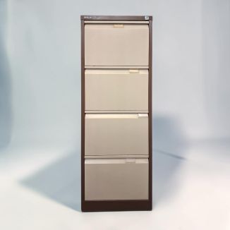 Second Hand Bisley 4 Drawer Filing Cabinet - Front