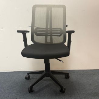 Used Mesh Back Office Chair - Black Seat - Front