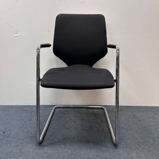 Used Fabric Meeting Chair - Black