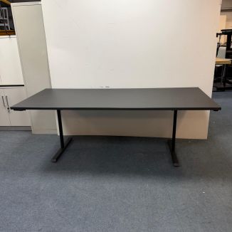 Used Black Flip Top Meeting Table