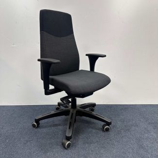 Used Charcoal Fabric Office Chair
