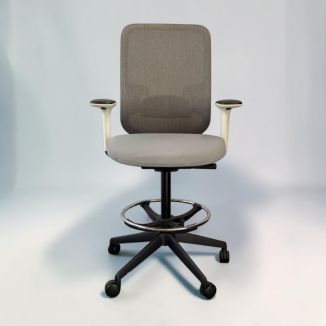 Second Hand Orangebox Do Draughtsman Chair – Light Grey - Front