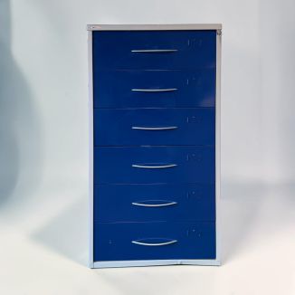 Second Hand BH Amerson 6 Drawer Medical Filing Cabinet - Front