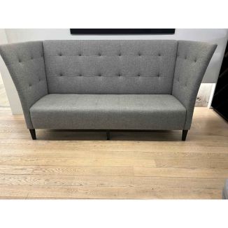 Second Hand Grey 3 Seater Sofa - High Back