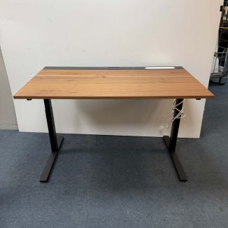 Used Height Adjustable Walnut Desk