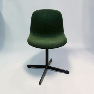 Second Hand Green Tweed Meeting Chairs Set - Front