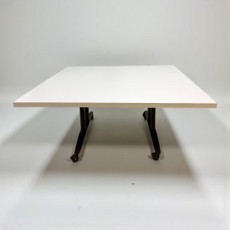 Used White Flip Top Table