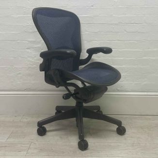 Second Hand Herman Miller Aeron Chair - Blue Mesh