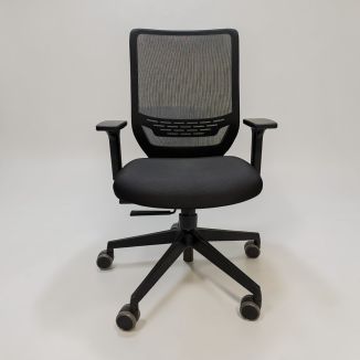 Used Mesh Back Office Chair - Black - Front