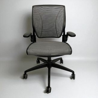 Second Hand Humanscale Diffrient World Office Chair - Black & Grey