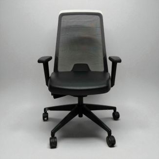 Second Hand Interstuhl Office Chair - Leather Seat - Front