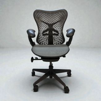 Used Herman Miller Mirra Chair - Light Grey - Front