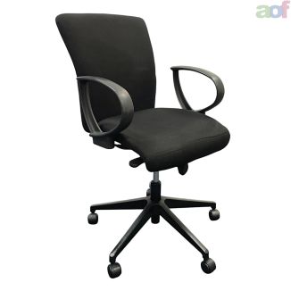 Used Orangebox Black Fabric Office Chair - Main