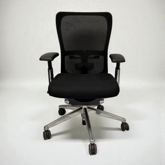 Used Haworth Zody Office Chair - Black Mesh - Front