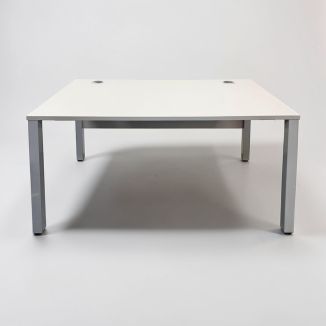Used Grey Bench Desk - Front