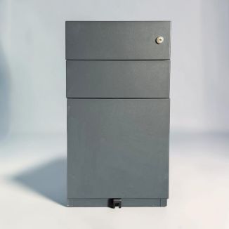 Second Hand Anthracite Grey Slimline Pedestal - Front