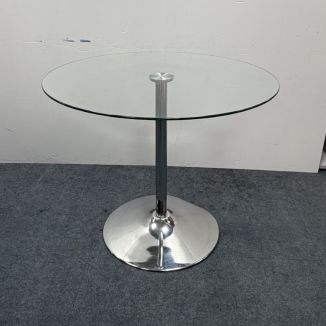 Second Hand Round Glass Meeting Table