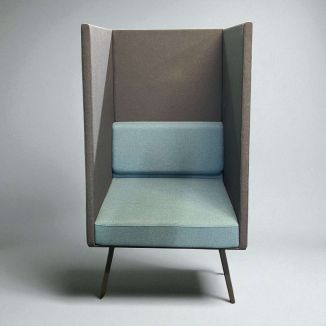 Used Single Seater Booth - Blue & Grey