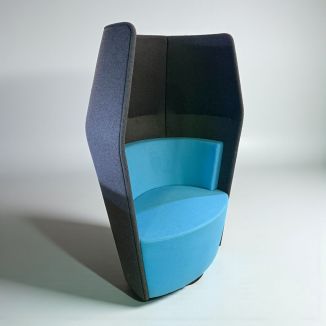 Used Boss Design Booth - Blue & Grey