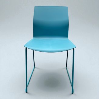 Used Akaba Kabi Sled Stacking Chair - Front