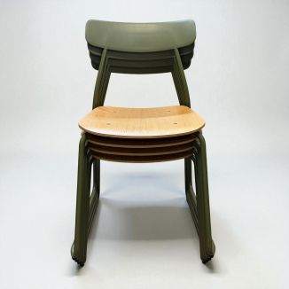 Used Orangebox Stacking Chairs - Set of 4 - Front