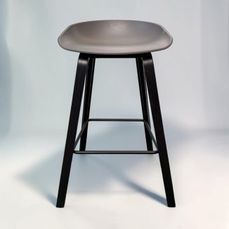 Second Hand Hay Stool - Grey Seat -Front