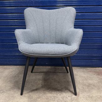 Used Dark Grey Fabric Visitor Chair - Front