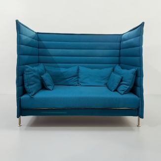 Used Vitra Alcove 2 Seater Booth Sofa