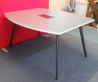 Used Graphite Meeting Table with Power Module