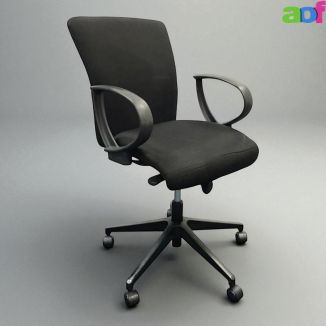 Used Orangebox Black Fabric Office Chair - Main