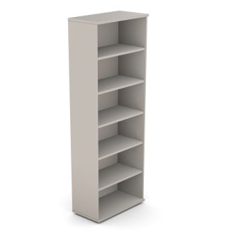 Unite Plus Wooden Bookcase - 2210mm - Cashmere