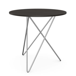 Unite Plus Coffee Table - 560mm Height - Harbour Oak Top & Silver Base