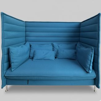 Used Vitra Alcove 2 Seater Booth Sofa