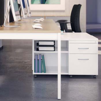 Clean & Clear! White Office Storage