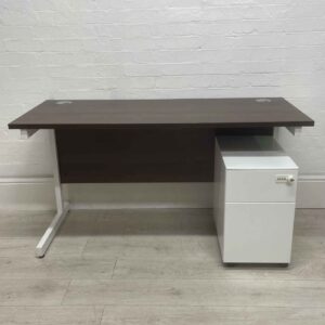 A Second Hand Desk & Pedestal Bundle