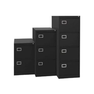 Bisley AOC Filing Cabinets in Black